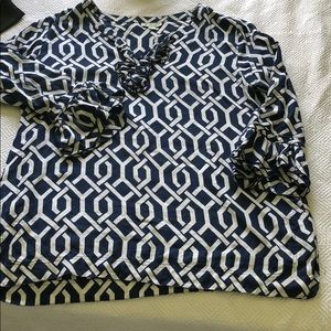 Blue and White Tunic